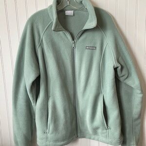 Columbia Mint Green Fleece Jacket xxl